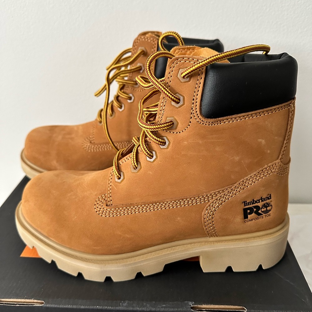 Timberland PRO Sawhorse 6" Composite Safety Toe Boots Men's 5.5 Women's 7 Medium